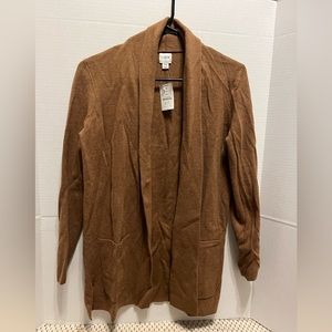 J.Crew Camel colored Chelsea sweater blazer. Size PS. New with tags!